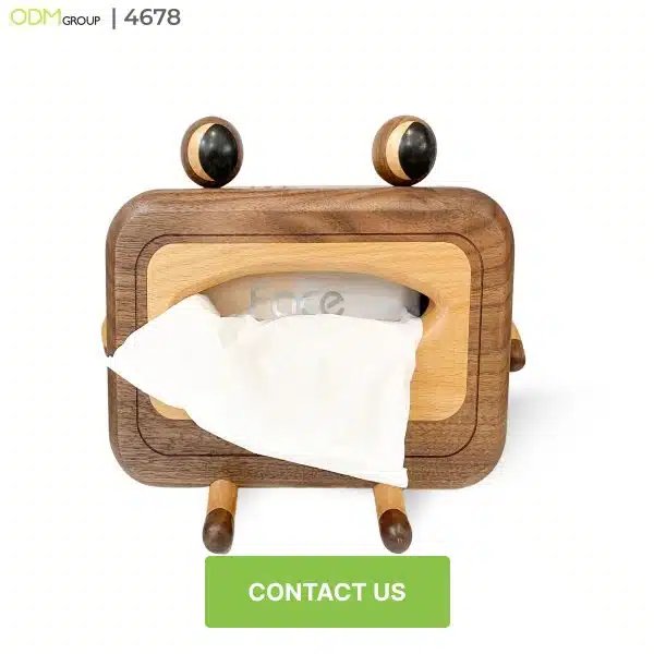 Functional tissue boxes with a sleek, branded design