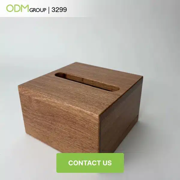 Functional tissue boxes with a sleek, branded design
