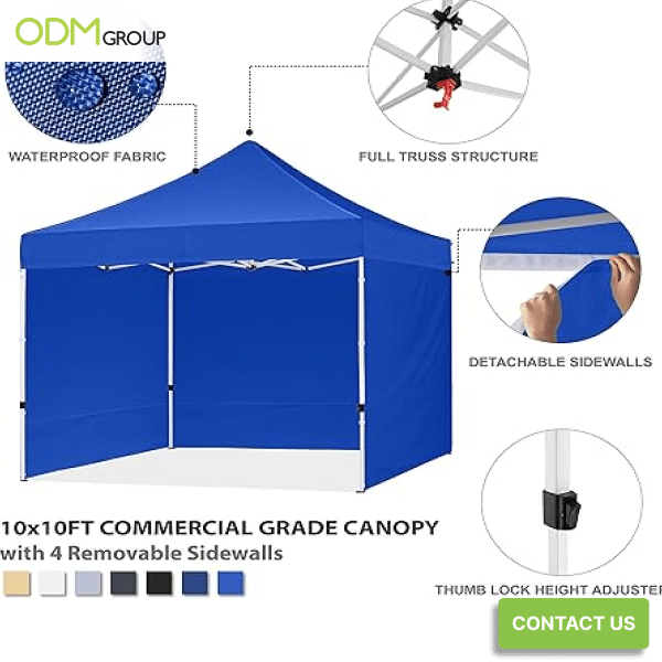Lightweight and portable for outdoor promotions