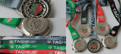 Custom medal for Tag Heuer