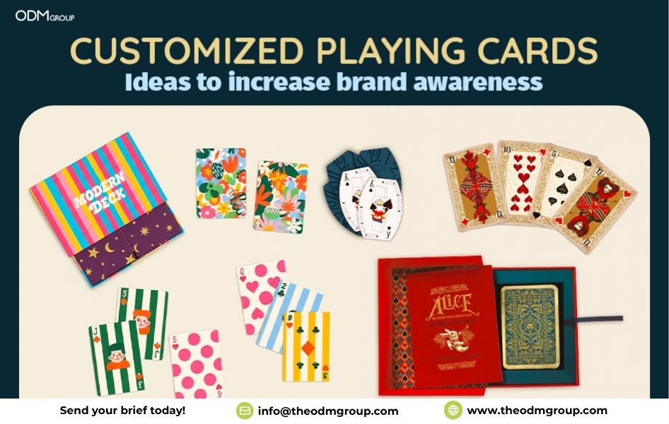 Customized playing cards brand awareness odm group