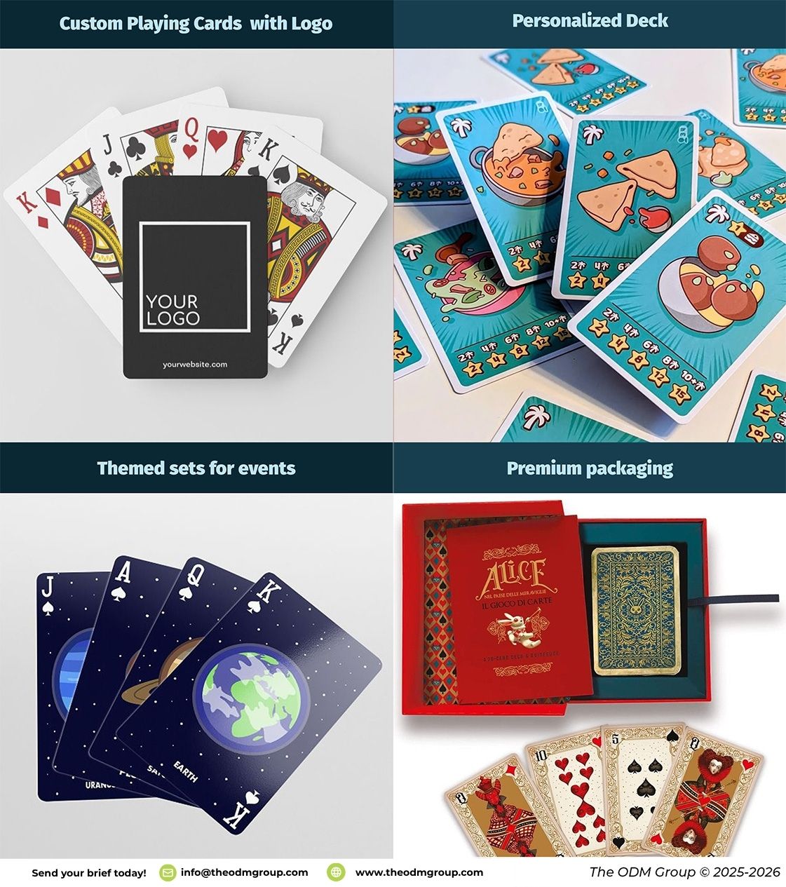Customized playing cards ideas odm group
