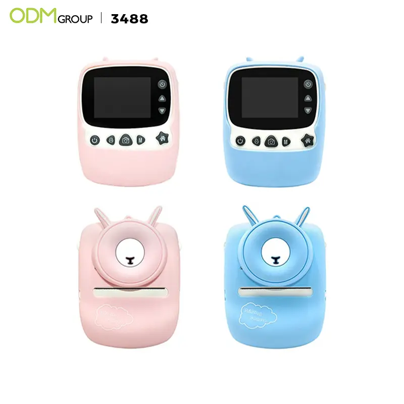 mini digital camera toys with printer 3468