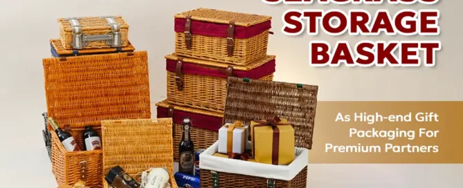 seagrass storage baskets for high end packaging