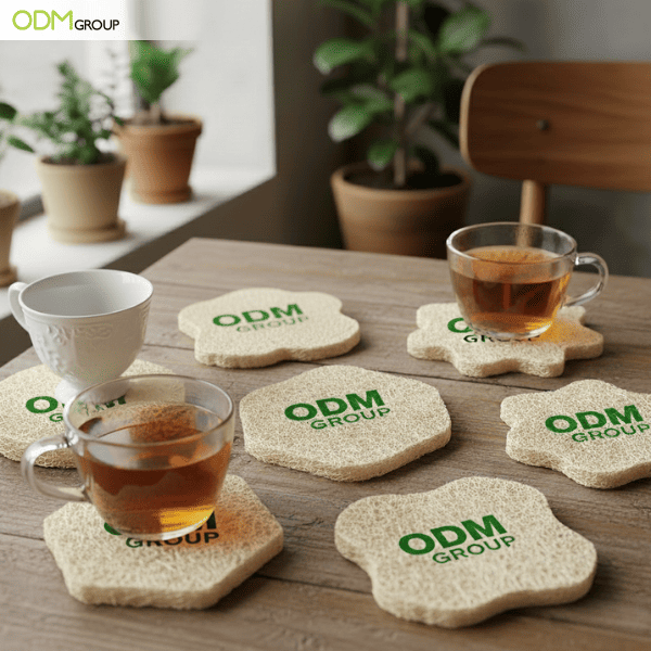 Natural Loofah Coasters