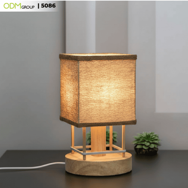 natural loofah lamp