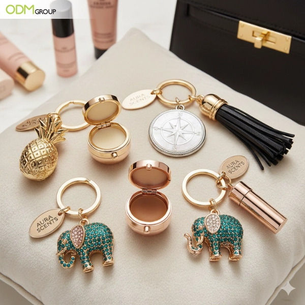 Solid Perfume keychain as fashion bag charm Solid Perfume keychain as fashion bag charm