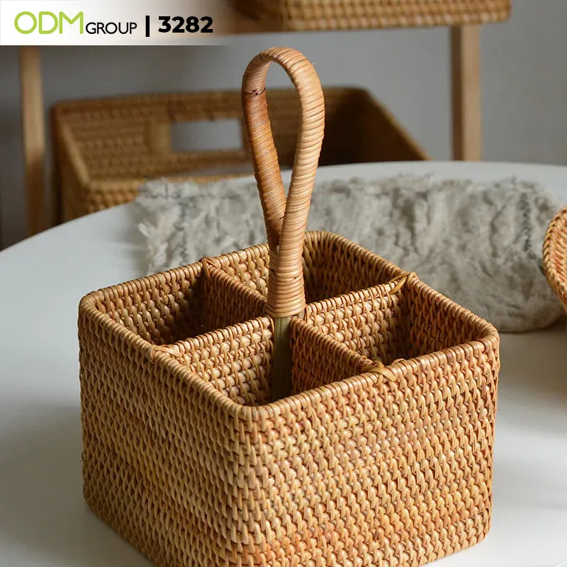 Rattan Weaving Material – Basket with Handle Rattan Weaving Material - Basket with Handle