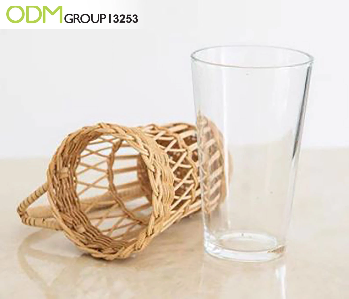 Rattan Weaving Material- Glass Holder Rattan Weaving Material- Glass Holder