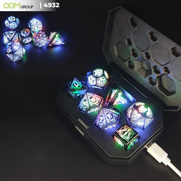 led dice with charging box led dice with charging box