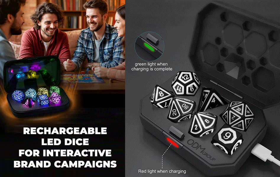 rechargeable led dice
