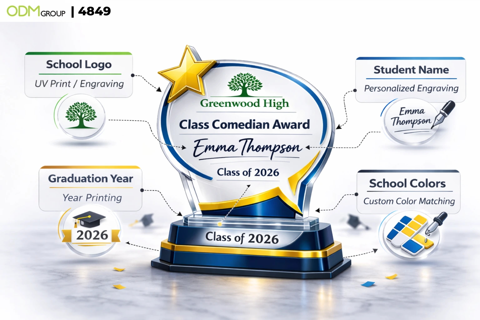 Custom Funny Award for Student Elements