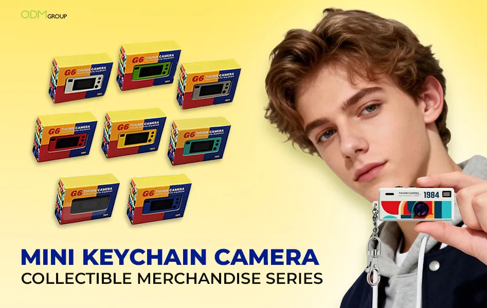 mini keychain camera collectible merch series