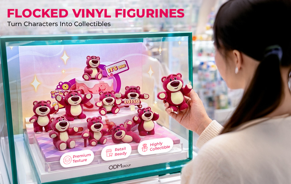 Flocked Vinyl Figurines Flocked Vinyl Figurines
