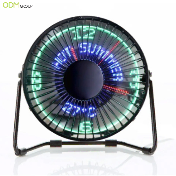 USB Fan with LED Displays USB Fan with LED Displays