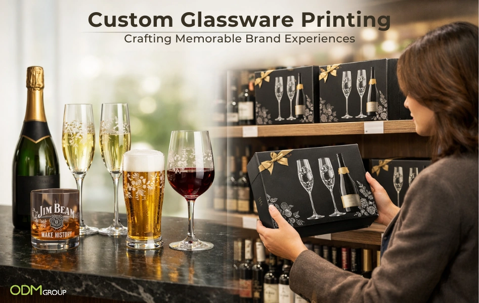 custom glassware printing