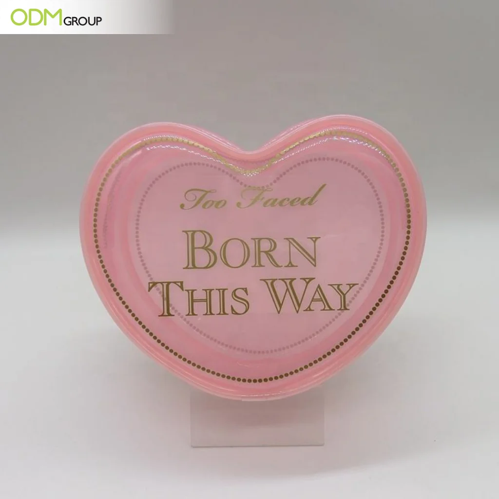 heart-shape cosmetic bag