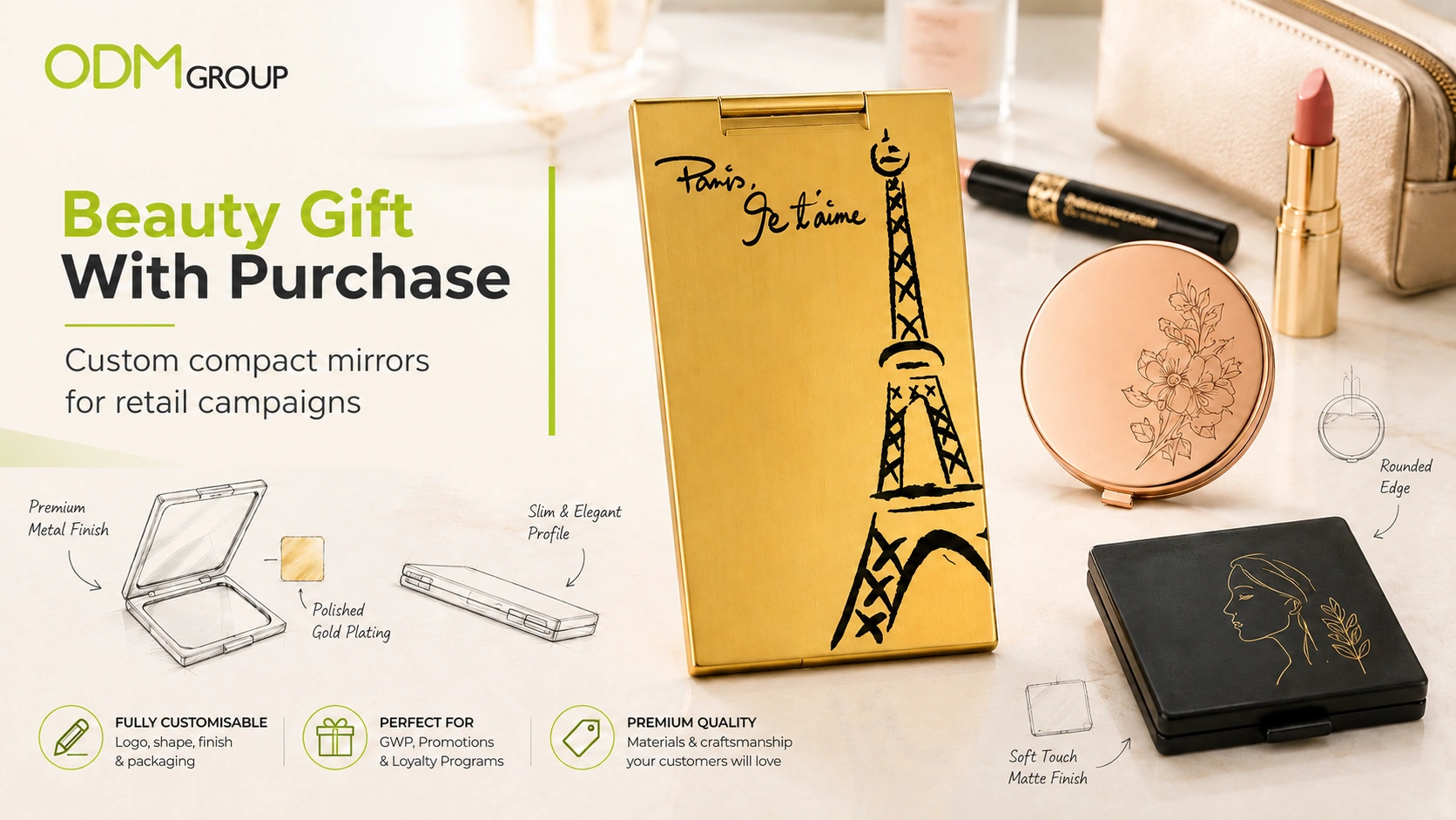 compact mirror promotional item