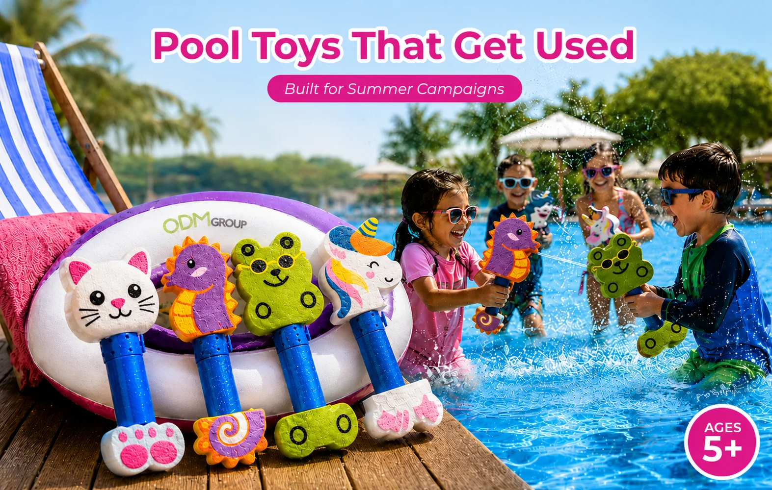 water gun pool toys for summer campaigns