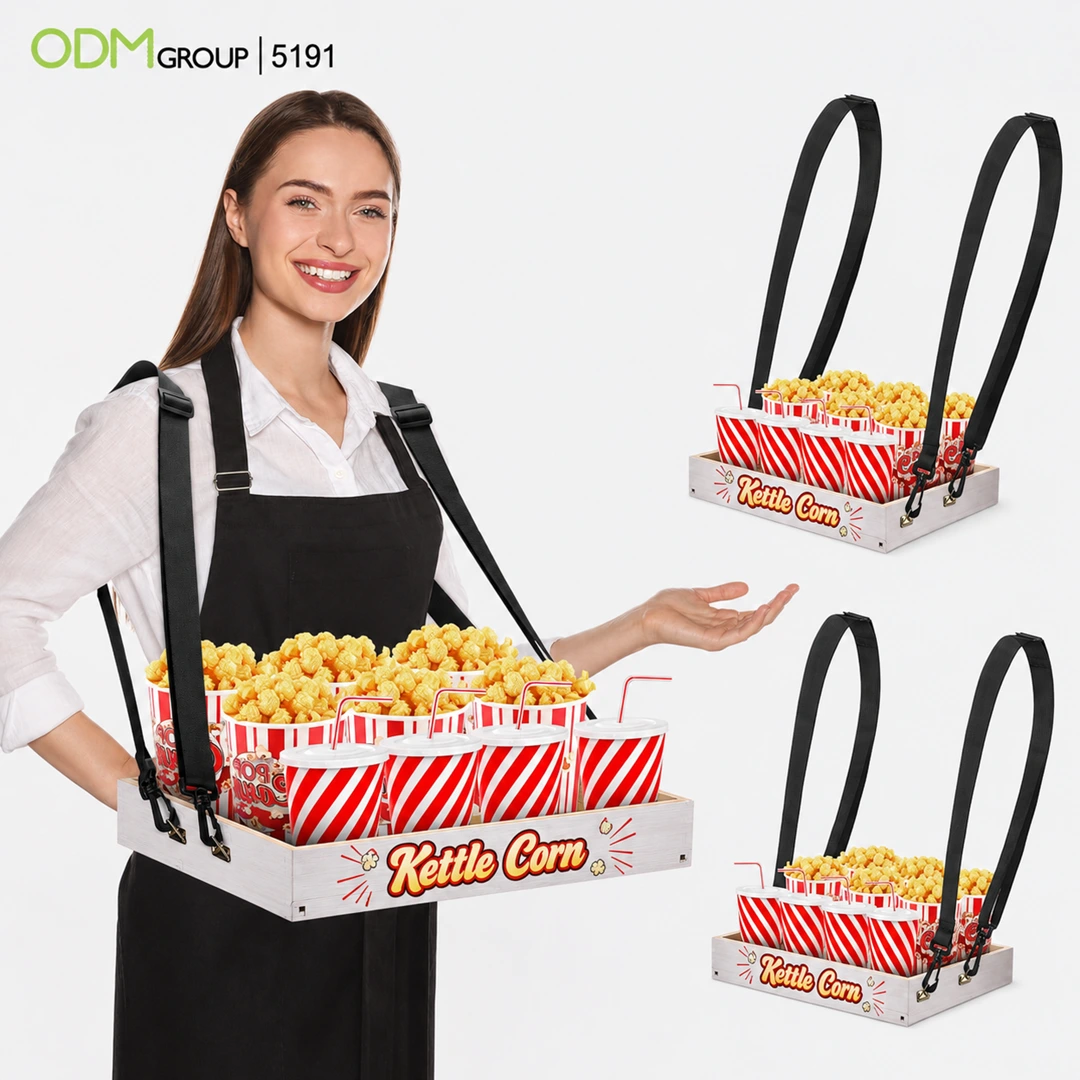 Branded Usherette Trays 1 Branded Usherette Trays