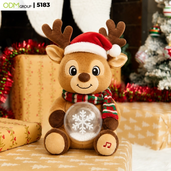 animated Snow Globe Belly Plush 1