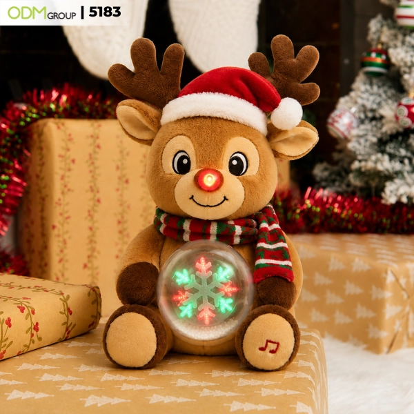 animated Snow Globe Belly Plush 2