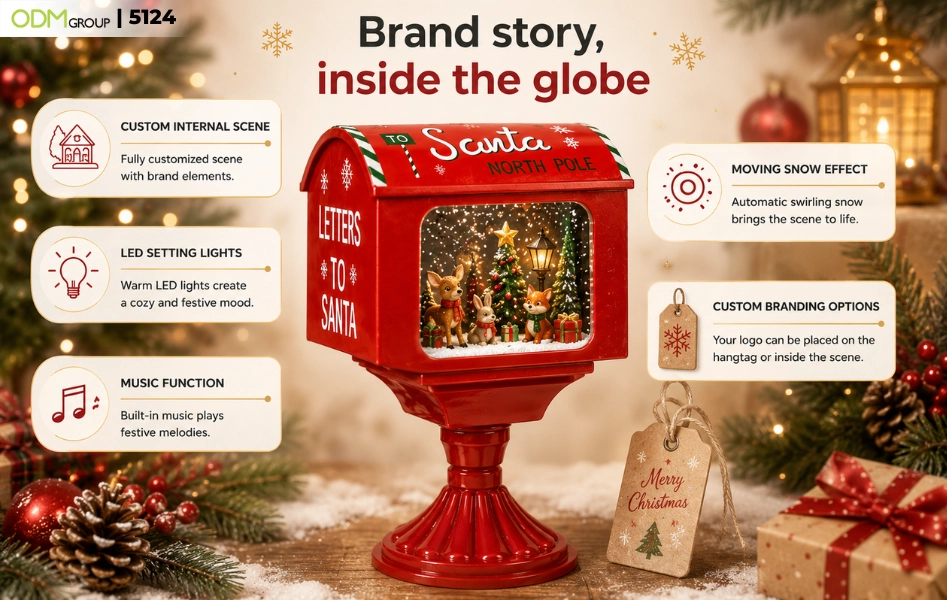 custom animated Snow Globe