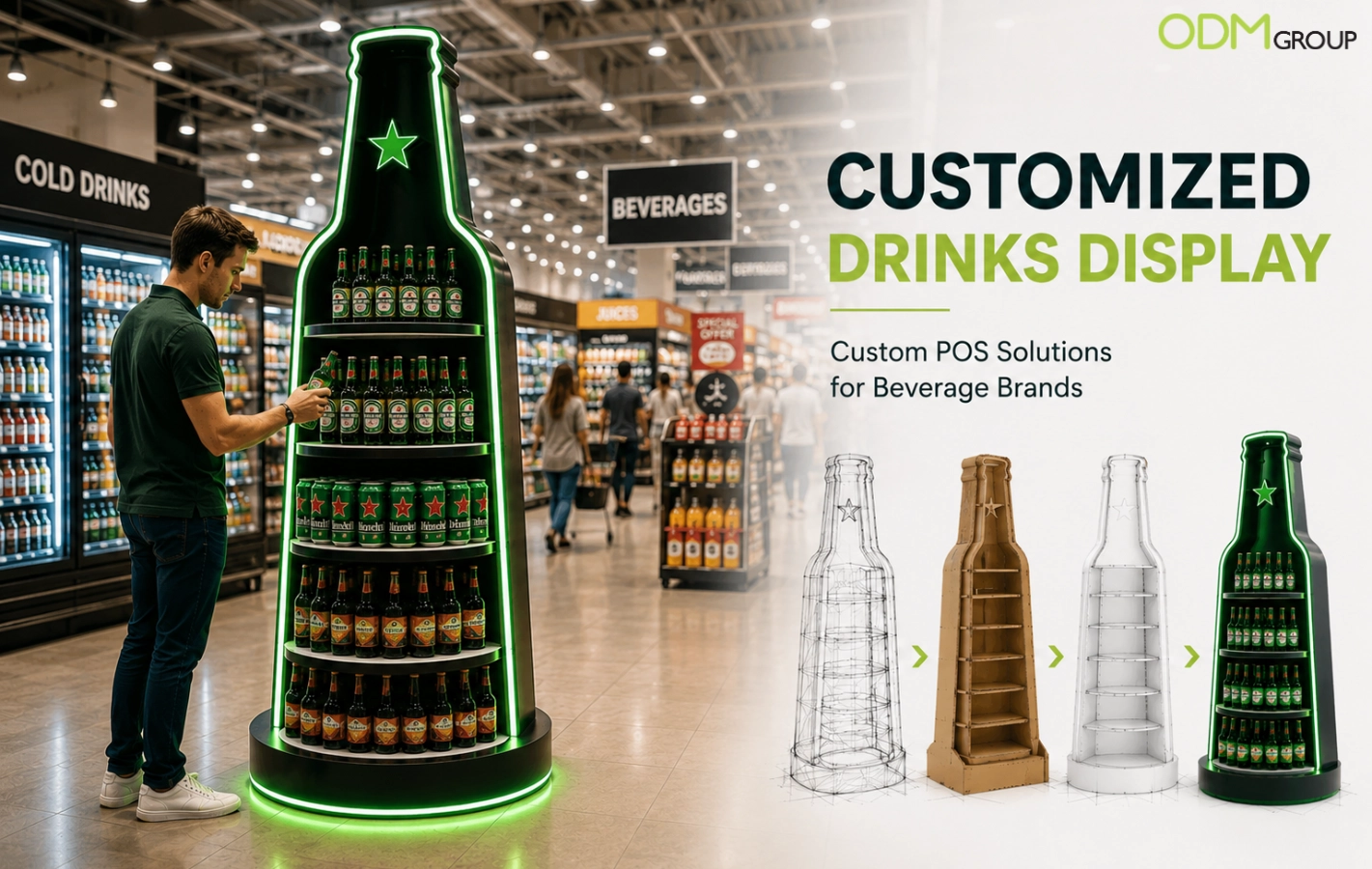 customized drink display