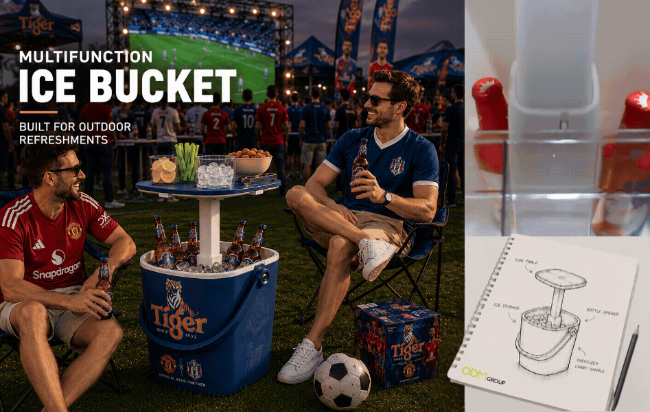 multifuctional portable ice bucket