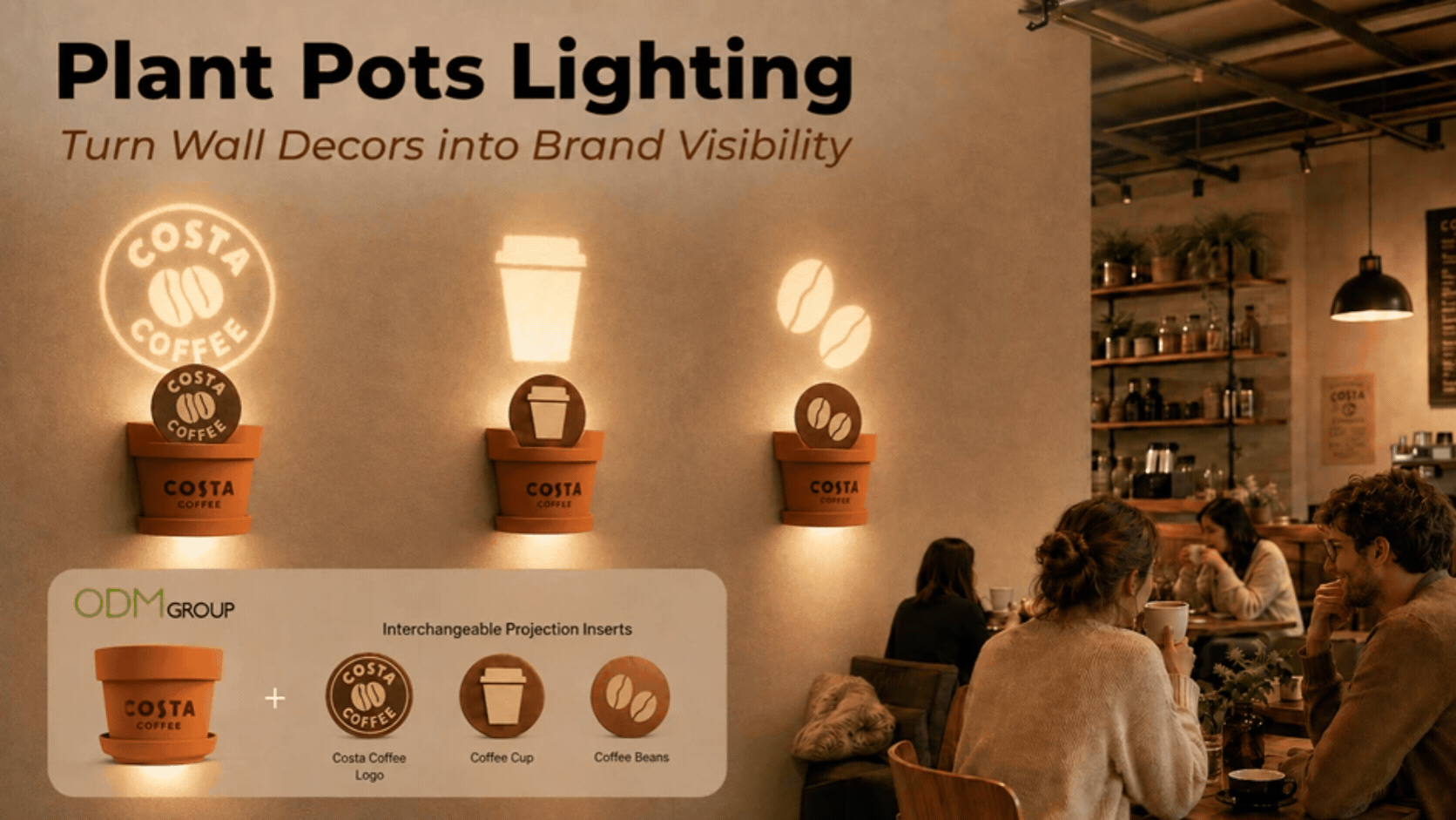 plant pots lighting