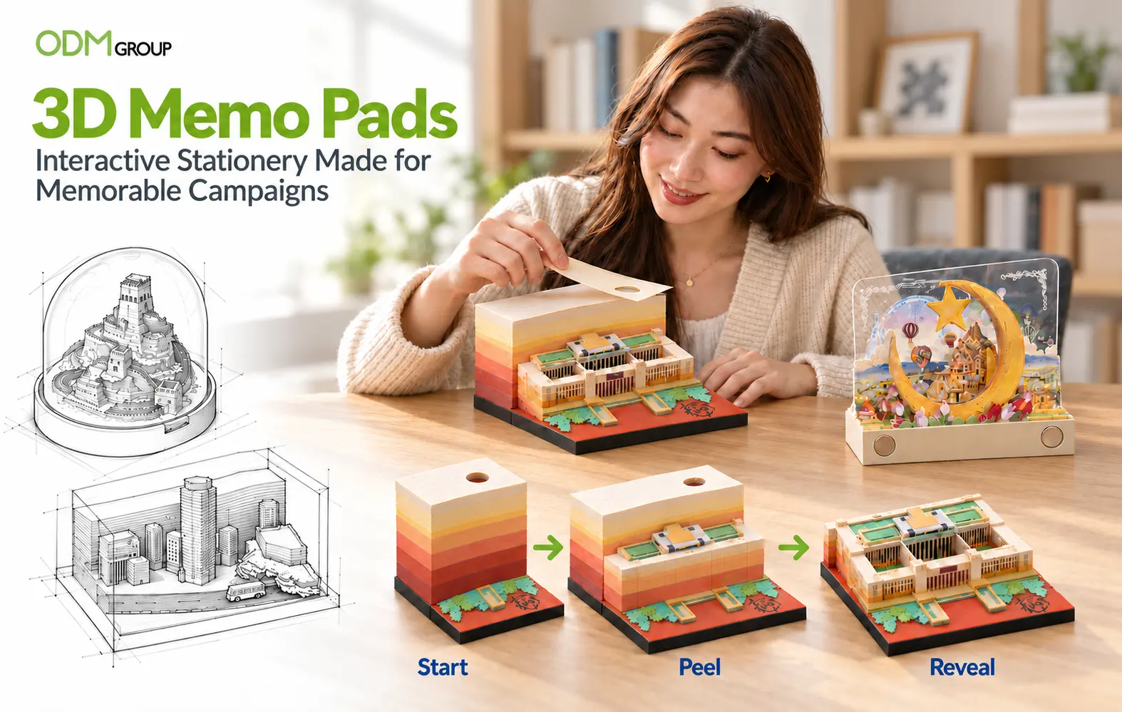 3D Memo Pad Sculpture