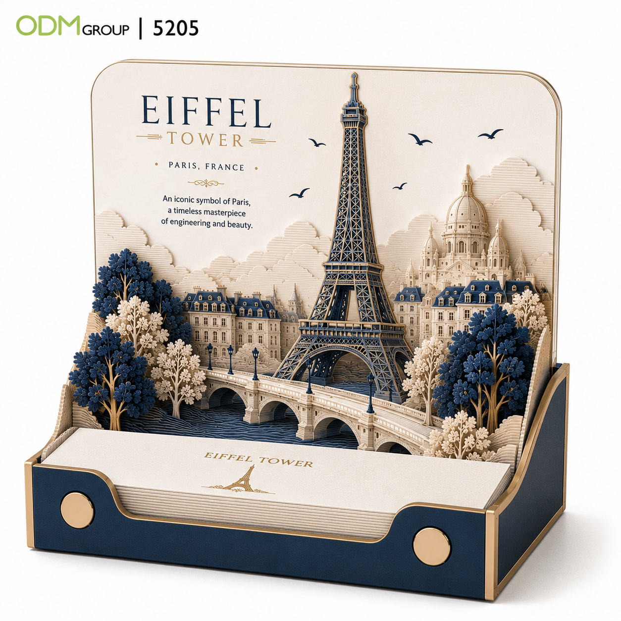 3D Memo Pads 3 3D Memo Pads - Eiffel Tower