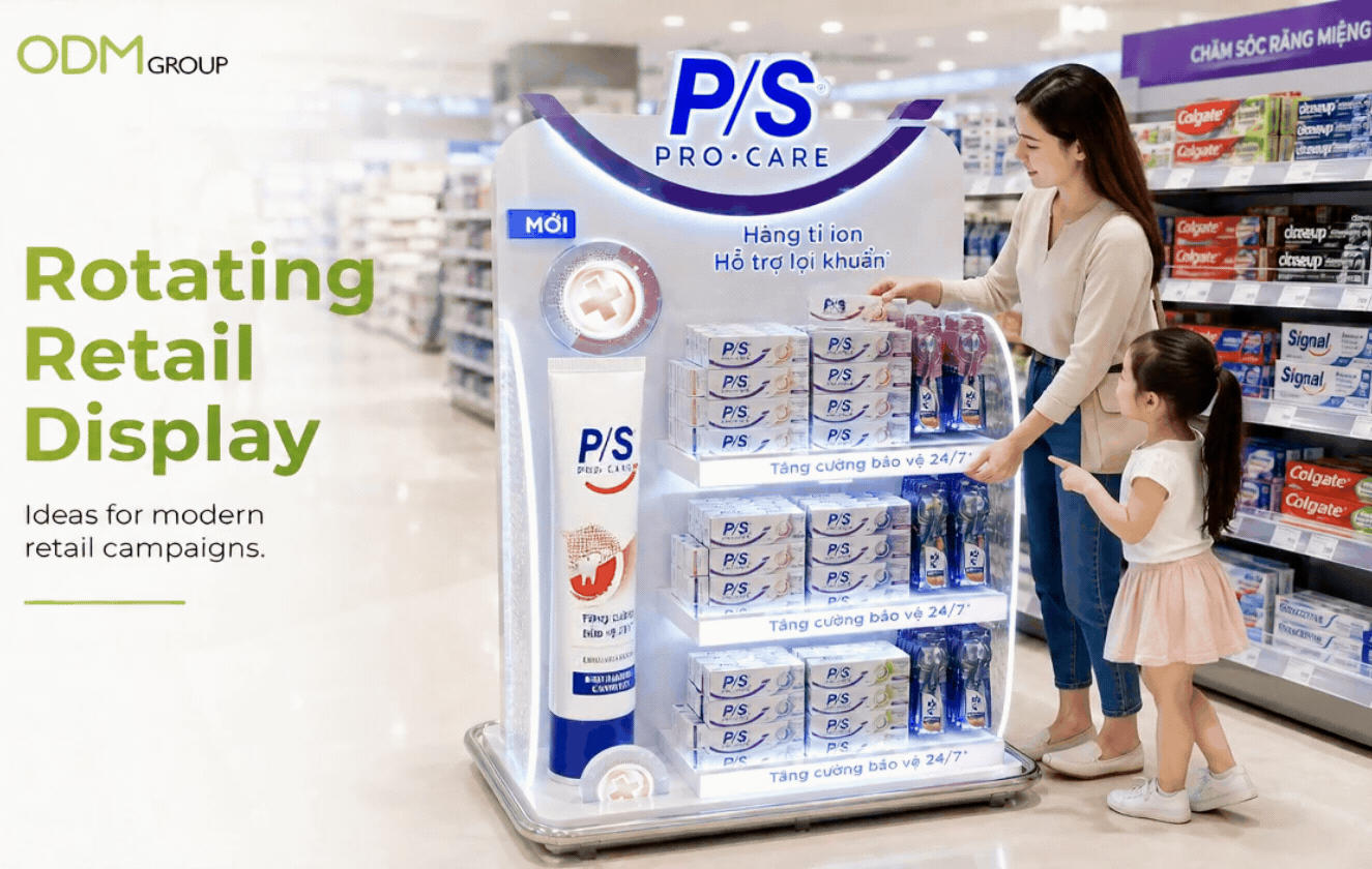 rotating POP display