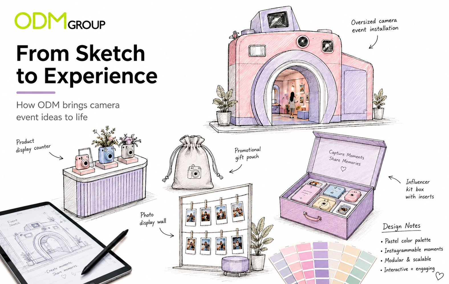 camera-event-marketing-sketch-ideas