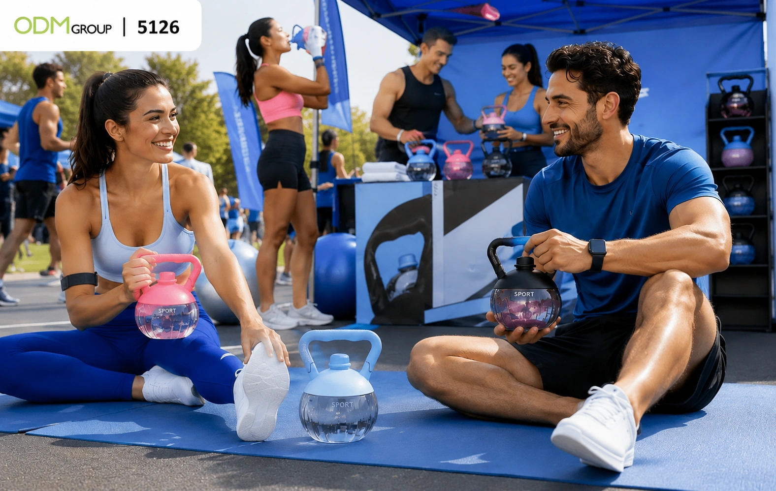 custom-kettlebell-water-bottle-in-event