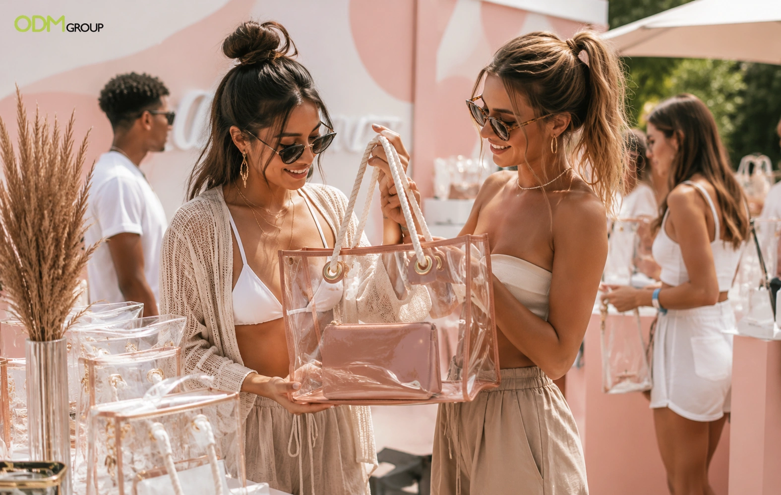 custom-pvc-bags-at-beauty-event