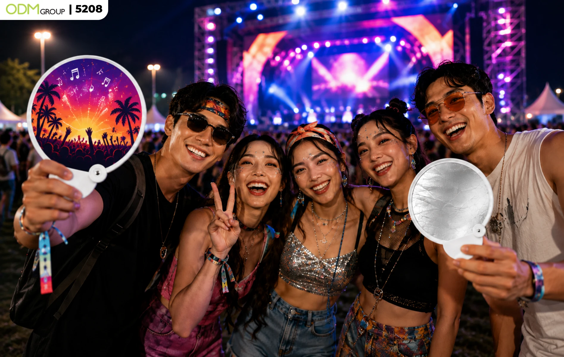 foldable-fans-with-pouch-having-reflective-twist-music-festival foldable-fans-with-pouch-having-reflective-twist-music-festival