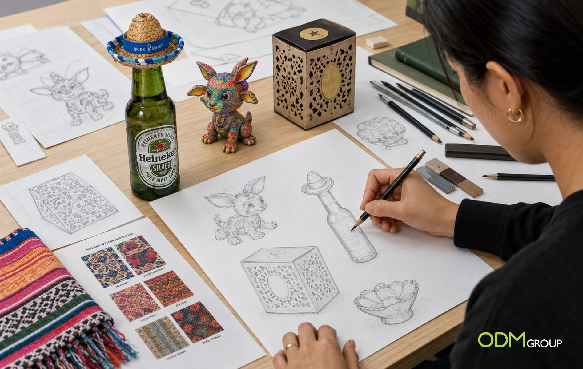 sketch-mexican-culture-items