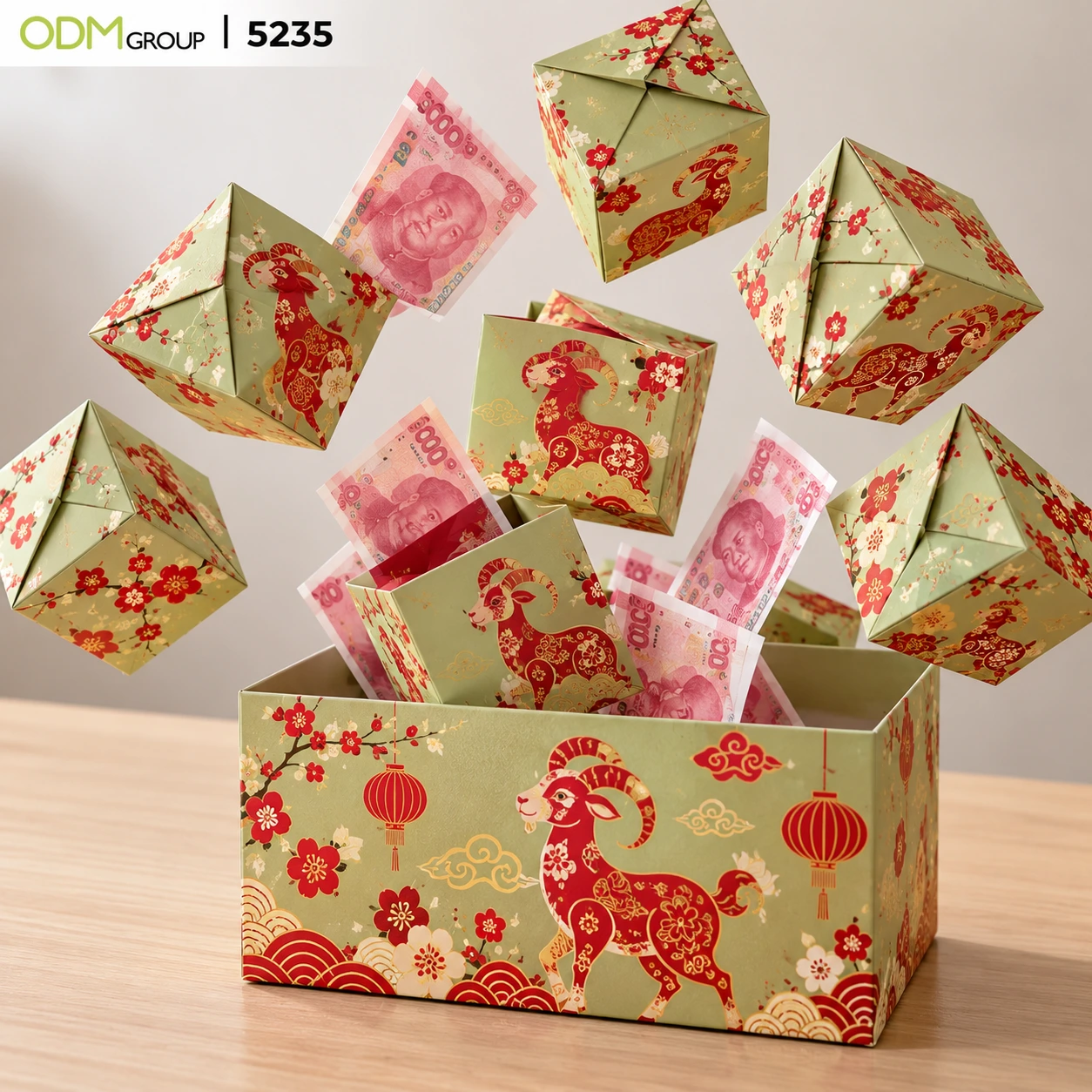 Money Gift Box 3 Money Gift Box for CNY